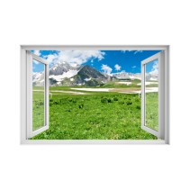 Ventana 3D Montaña Invierno