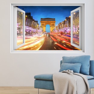 Ventana 3D Arco del triunfo París Ventana 3D Arco del triunfo París