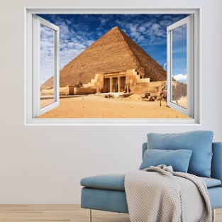Ventana 3D Pirámide Egipto Ventana 3D Pirámide Egipto