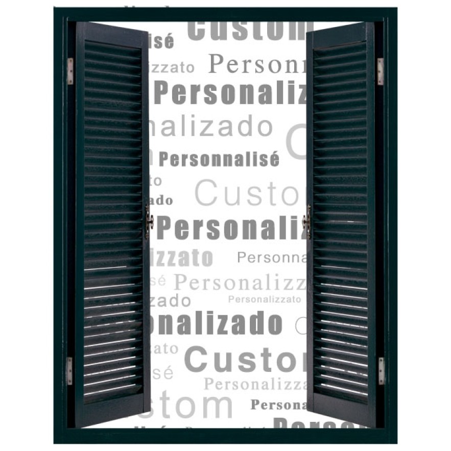 Ventana vinilo 3d personalizada