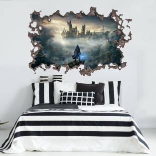 Vinilo 3d castillo de hogwarts harry potter Vinilo 3d castillo de hogwarts harry potter