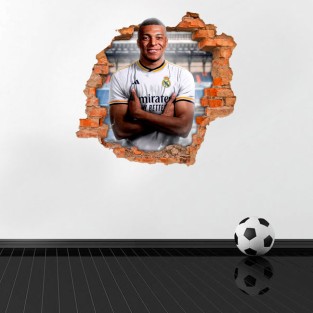 Vinilo 3d kylian mbappé madrid Vinilo 3d kylian mbappé madrid