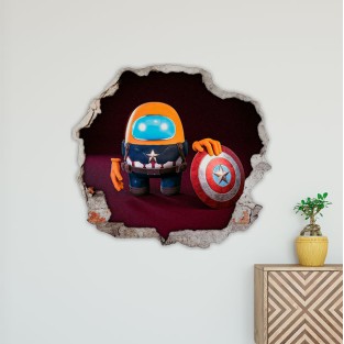 Vinilo adhesivo 3d among us
