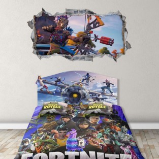 Vinilo adhesivo personajes fortnite agujero 3d Vinilo adhesivo personajes fortnite agujero 3d