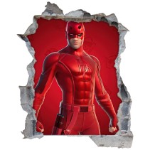 Vinilo agujero 3d personaje daredevil fortnite