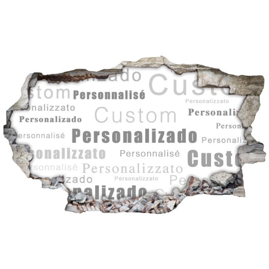 Vinilo agujero 3d personalizado