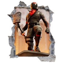 Vinilos decorativos agujeros 3d videojuego fortnite