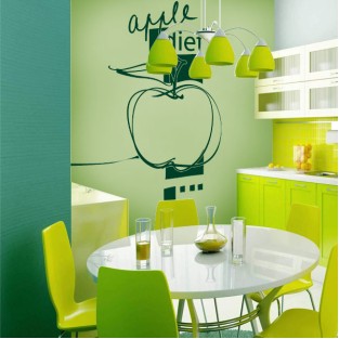 Vinilo decorativo cocina texto apple diet Vinilo decorativo cocina texto apple diet