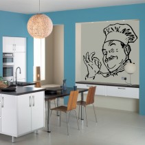 Vinilo decorativo dibujo chef