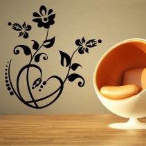 Vinilo decorativo detalle floral