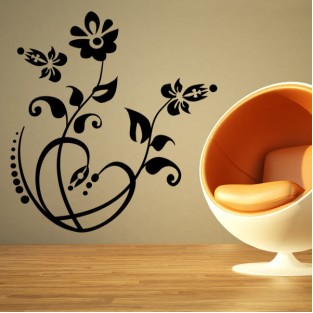 Vinilo decorativo detalle floral Vinilo decorativo detalle floral