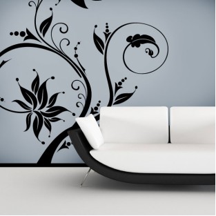 Vinilo decorativo diseño flores Vinilo decorativo diseño flores
