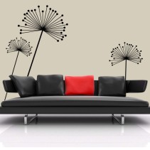Vinilo decorativo flores minimalistas