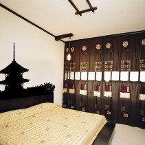 Vinilo decorativo pagoda japonesa