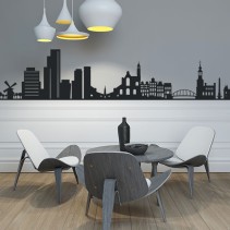 Vinilos para pared skyline amsterdam