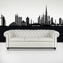 Vinilo decorativo skyline dubái