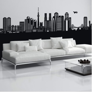 Vinilo decorativo skyline tokio