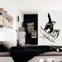 Vinilo decorativo rider snowboard