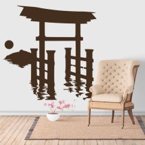 Vinilo puerta torii en japón