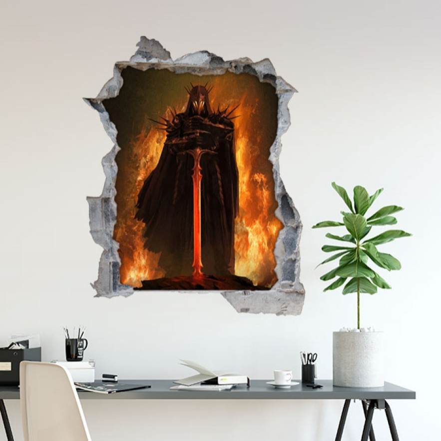 Vinilo agujero 3d señor de los anillos nazgul