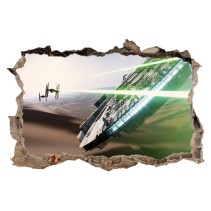 Pared Rota Vinilo 3D Star Wars 2