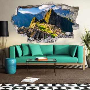 Vinilos agujero 3d machu picchu Vinilos agujero 3d machu picchu
