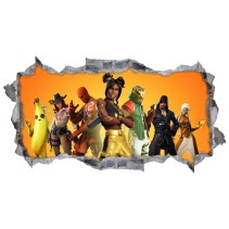 Vinilos agujeros 3d pared videojuego fortnite