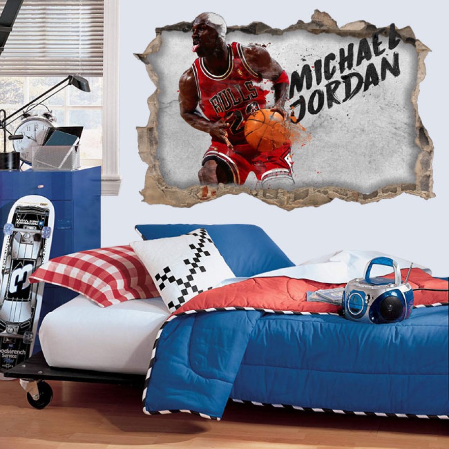 Vinilos agujero 3d michael jordan bulls nba