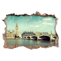 Vinilos agujero 3d big ben londres