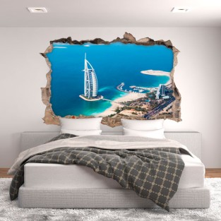 Vinilos agujero 3d burj al arab dubai