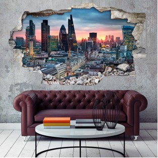 Vinilo decorativo 3d panorámica ciudad de london Vinilo decorativo 3d panorámica ciudad de london