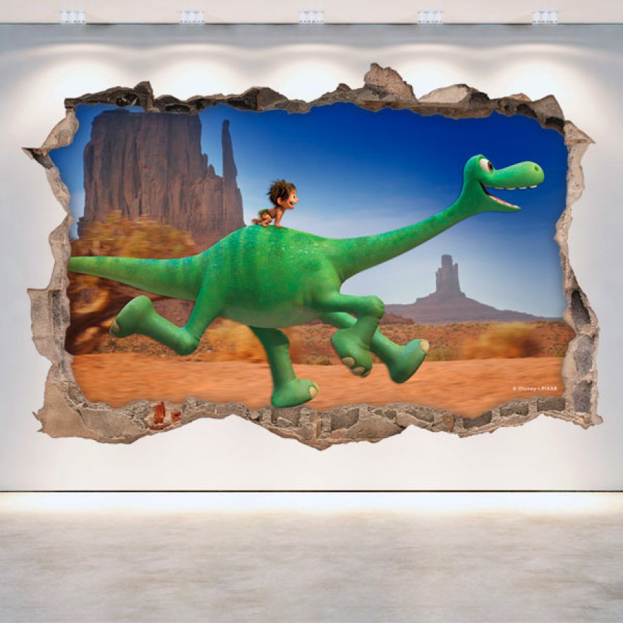 Vinilos agujero 3d disney el viaje de arlo