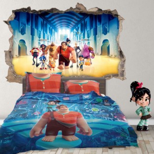Vinilos agujero 3d disney ralph rompe internet