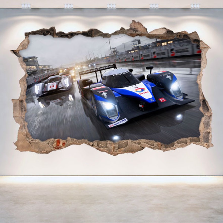 Vinilo agujero 3d videojuego forza motorsport 6
