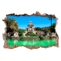 Vinilos agujero 3d fuente parque de la ciudadela