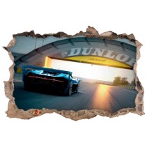 Vinilo agujero 3d videojuego gran turismo bugatti vision