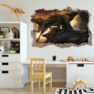 Vinilo agujero 3d jurassic park