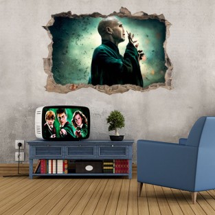 Vinilos agujero 3d voldemort película harry potter y la piedra filosofal Vinilos agujero 3d voldemort película harry potter y la piedra filosofal