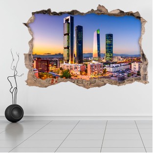 Vinilos agujero 3d madrid centro financiero Vinilos agujero 3d madrid centro financiero