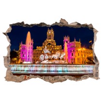 Vinilos agujero 3d madrid la cibeles