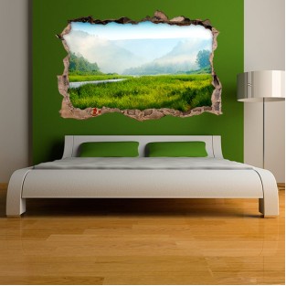 Vinilos agujero 3d naturaleza de rusia