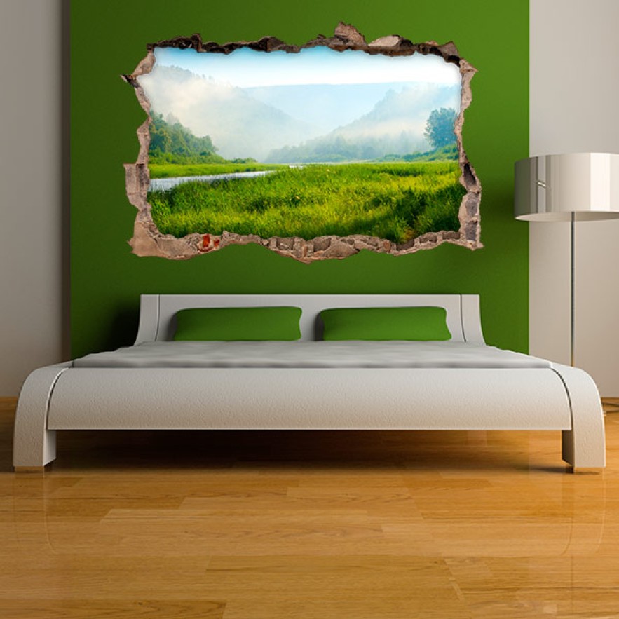 Vinilos agujero 3d naturaleza de rusia
