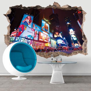 Vinilos agujero 3d nueva york pantallas times square