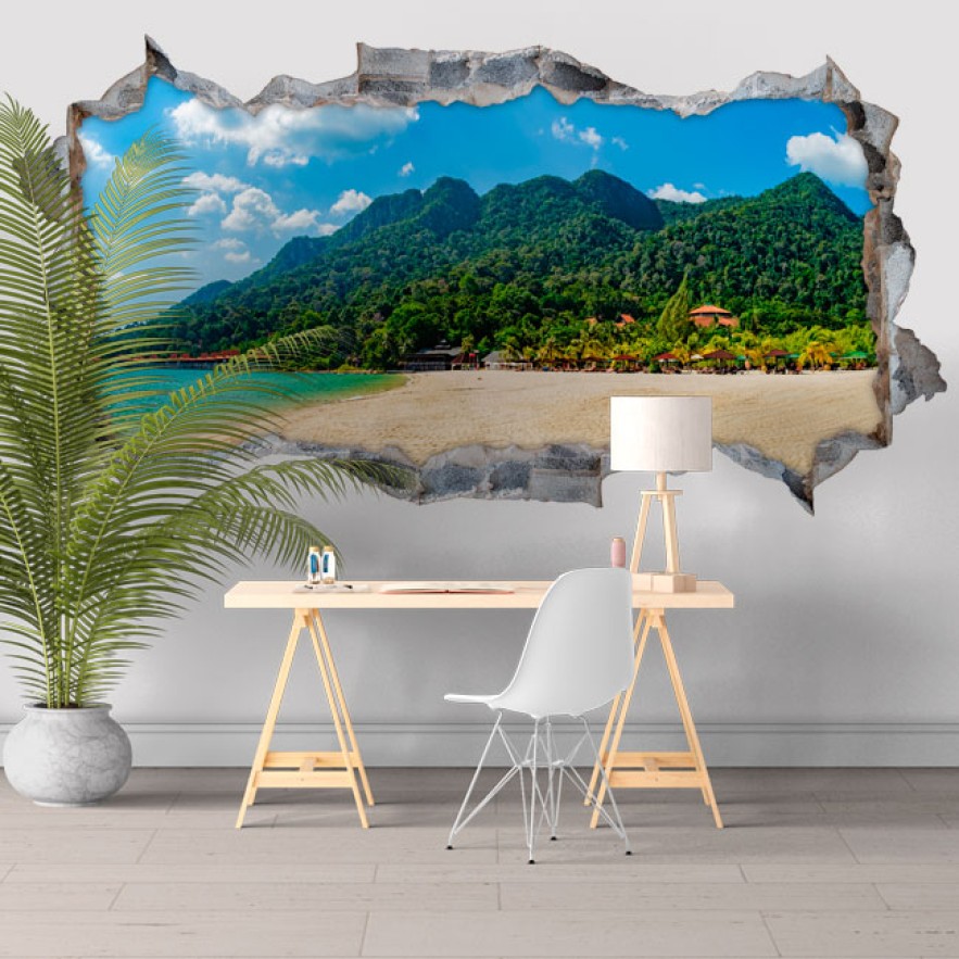 Vinilos 3d paisaje archipiélago langkawi malasia