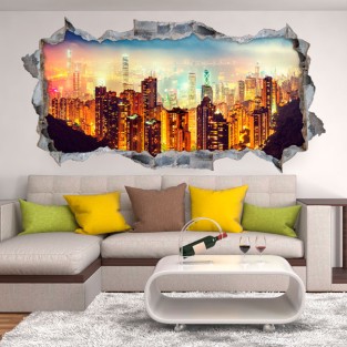 Vinilos agujero 3d victoria harbour hong kong Vinilos agujero 3d victoria harbour hong kong