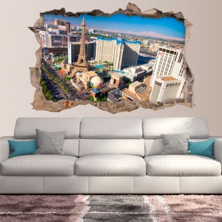 Vinilos agujero 3d vista aérea las vegas Vinilos agujero 3d vista aérea las vegas
