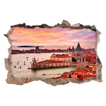 Vinilos agujero pared 3d venecia