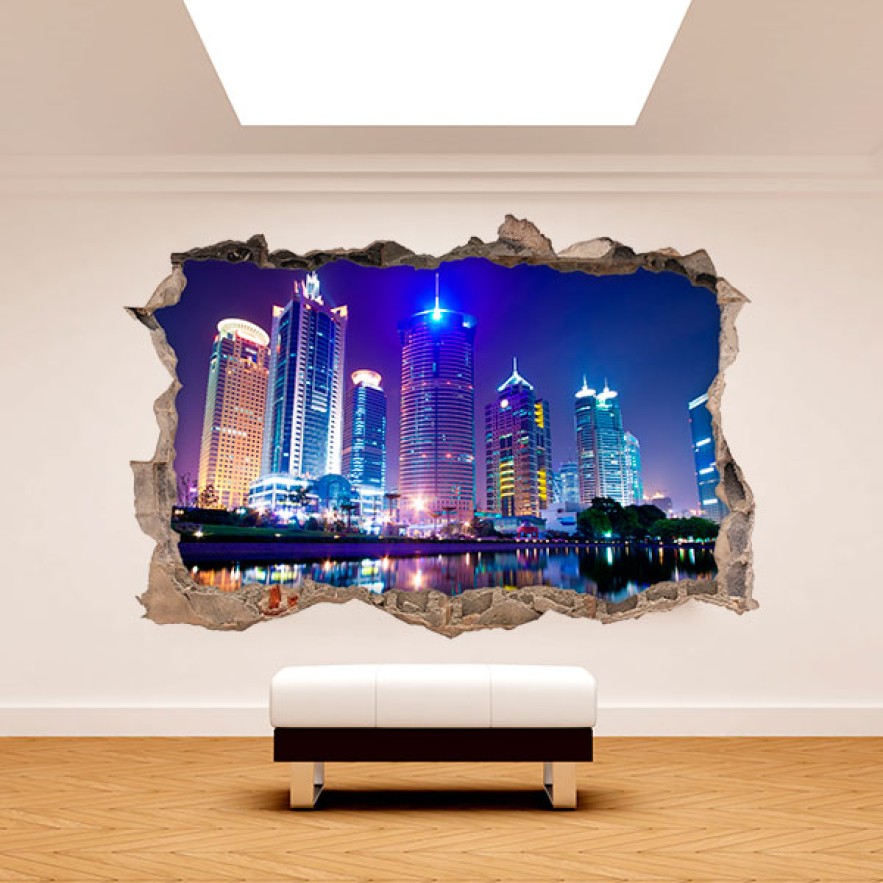 Vinilos agujero 3d pared shanghai china