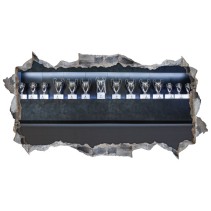 Vinilos agujero 3d real madrid copas europa fútbol