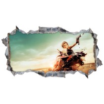 Vinilo decorativo agujero  3d resident evil
